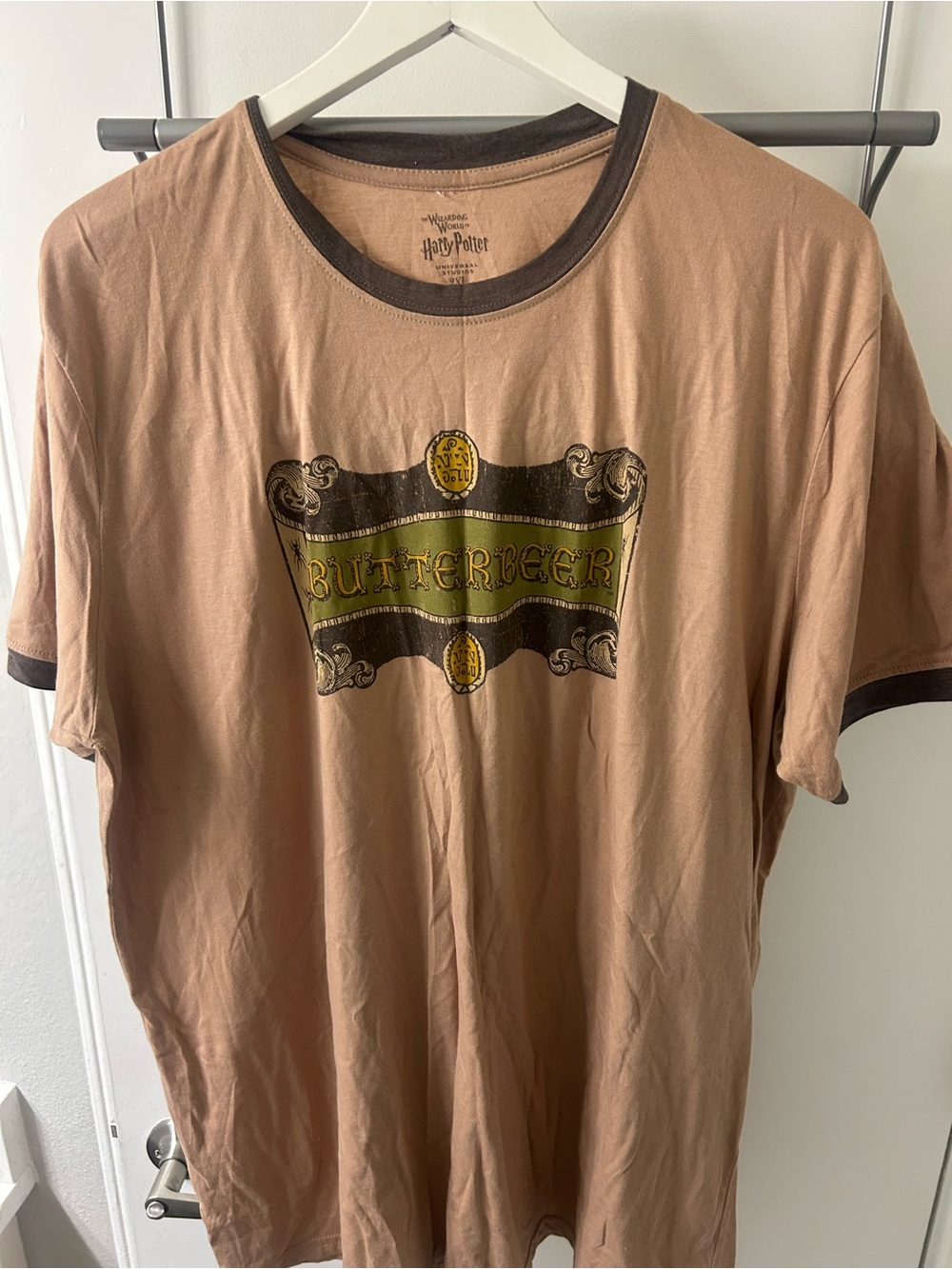 Warner Bros. Butterbeer Graphic Ringer T-Shirt - size 2xl